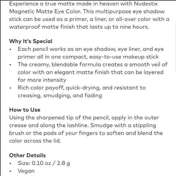 Nudestix Magnetic Eyeshadow Stick in Shady Algae Sealed - Picture 13 of 15